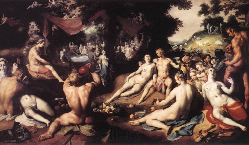 CORNELIS VAN HAARLEM The Wedding of Peleus and Thetis df Norge oil painting art
